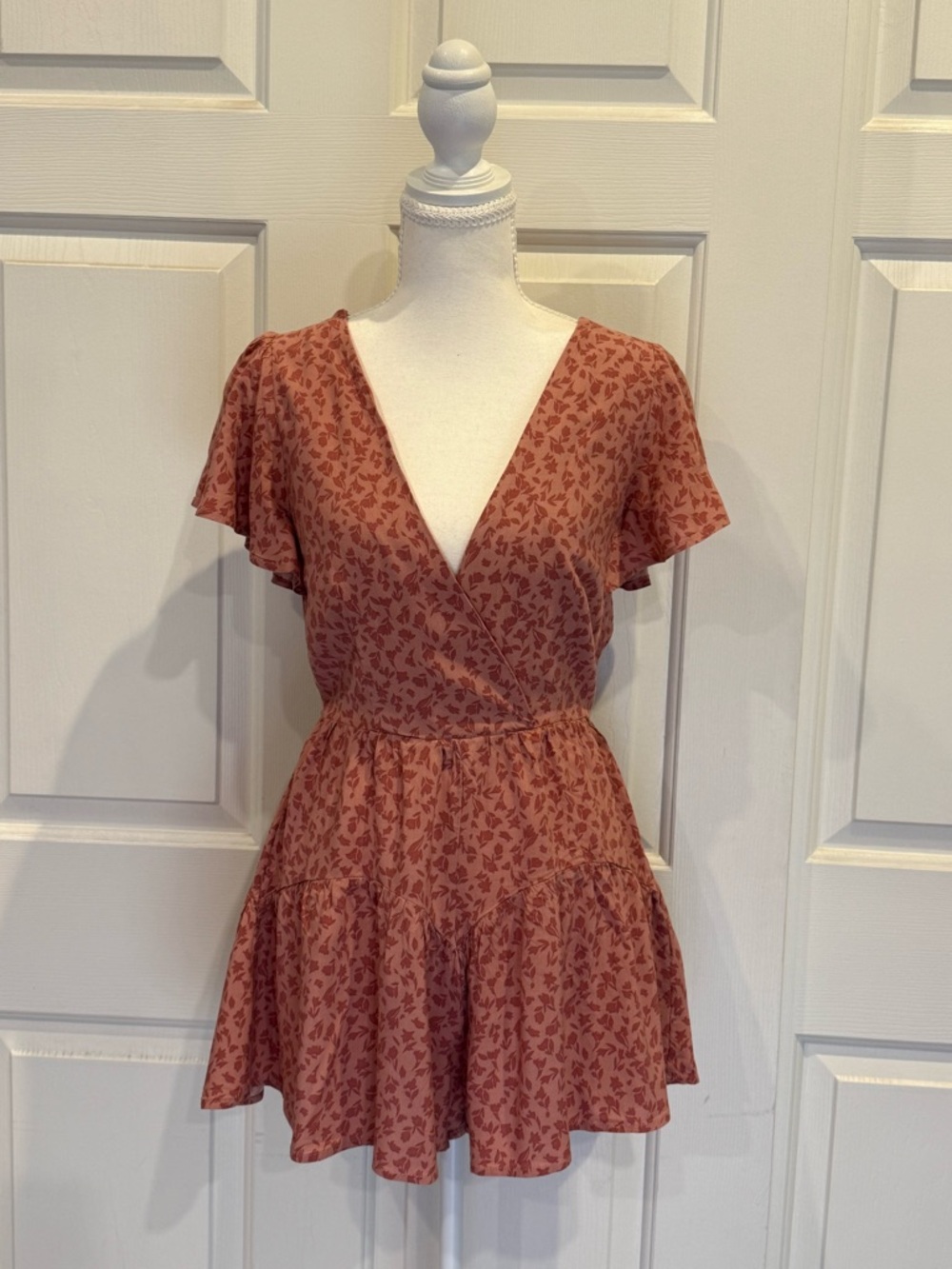 Trixxi Dusty Rose Floral Print Mini Dress